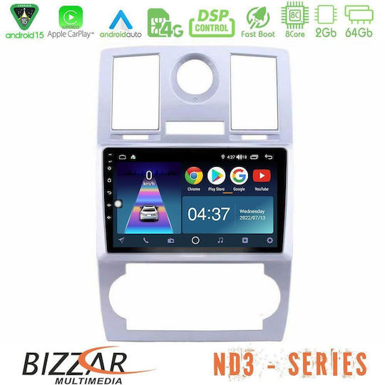 Bizzar Ηχοσύστημα Αυτοκινήτου Chrysler 300C 2005-2007 (Bluetooth/USB/WiFi/GPS/Apple-Carplay/Android-Auto) με Οθόνη Αφής 9"
