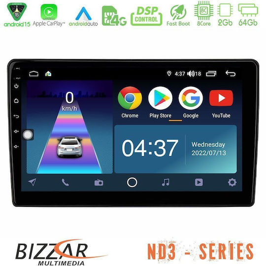 Bizzar Ηχοσύστημα Αυτοκινήτου για Hyundai H-1 2009-2015 (Bluetooth/USB/WiFi/GPS/Apple-Carplay/Android-Auto) με Οθόνη Αφής 9"