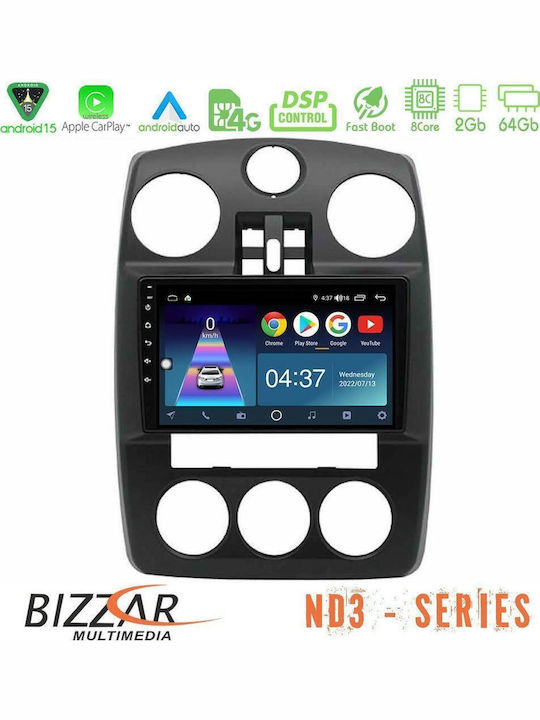 Bizzar Car Audio System Chrysler PT Cruiser 2000-2005 Bluetooth USB WiFi GPS Apple CarPlay Android Auto with 9" Touch Screen