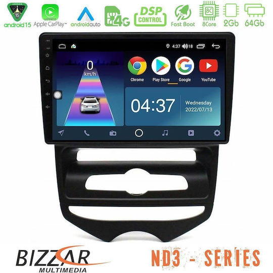 Bizzar Car Audio System for Hyundai ix20 2010-2020 with A/C (Bluetooth/USB/WiFi/GPS/Apple CarPlay/Android Auto) with 10" Touch Screen