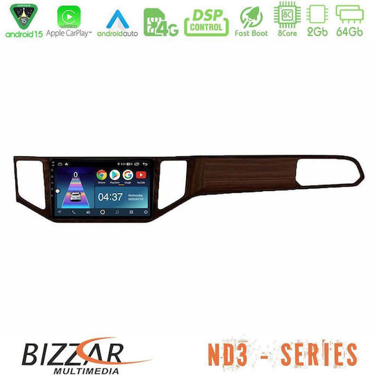 Bizzar Ηχοσύστημα Αυτοκινήτου για Volkswagen Sportsvan 2014-2020 (Bluetooth/USB/WiFi/GPS/Apple-Carplay/Android-Auto) με Οθόνη Αφής 9"
