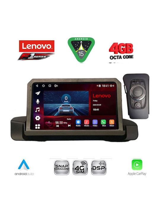 Lenovo Car Audio System for BMW Series 3 2005-2012 (Bluetooth/USB/WiFi/GPS/Apple CarPlay/Android Auto) with 9" Touch Screen