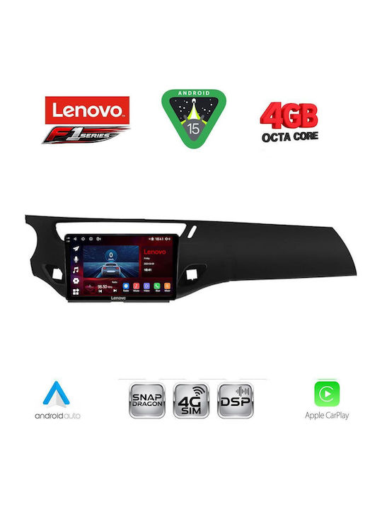 Lenovo Ηχοσύστημα Αυτοκινήτου για Citroen C3 / DS3 2009-2016 (Bluetooth/USB/WiFi/GPS/Apple-Carplay/Android-Auto) με Οθόνη Αφής 9"