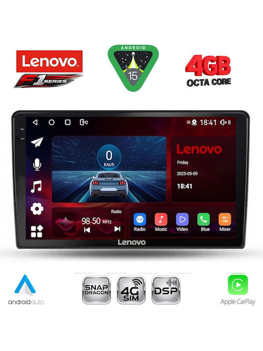 Lenovo Car Audio System for Dacia Duster 2012-2019 Bluetooth USB WiFi GPS Apple CarPlay Android Auto with 9" Touch Screen