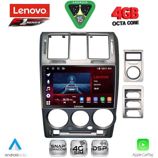 Lenovo Ηχοσύστημα Αυτοκινήτου για Hyundai Getz 2002-2011 (Bluetooth/USB/WiFi/GPS/Apple-Carplay/Android-Auto) με Οθόνη Αφής 9"