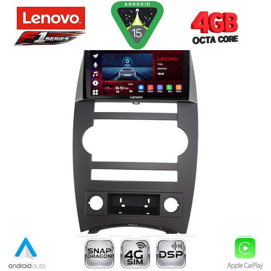 Lenovo Ηχοσύστημα Αυτοκινήτου για Jeep Commander 2007-2009 (Bluetooth/USB/WiFi/GPS/Apple-Carplay/Android-Auto) με Οθόνη Αφής 9"