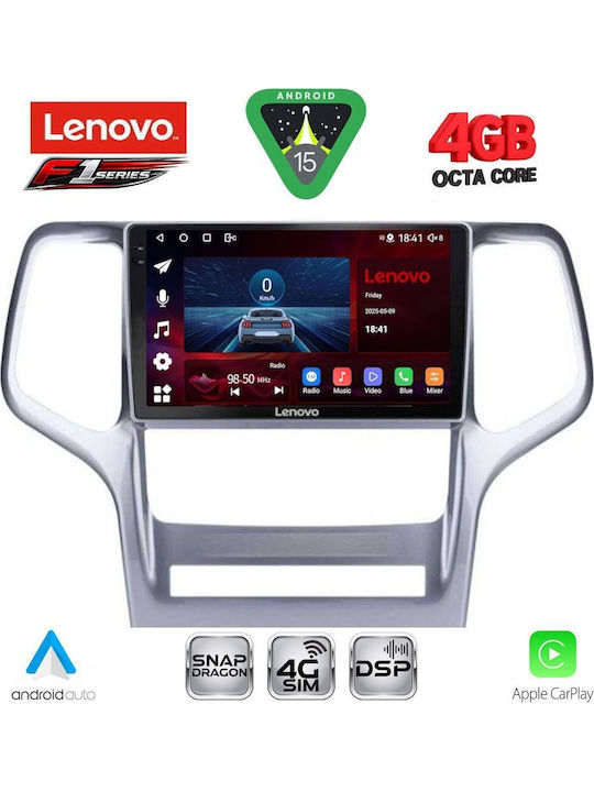 Lenovo Car Audio System for Jeep Grand Cherokee 2011-2014 (Bluetooth/USB/WiFi/GPS/Apple CarPlay/Android Auto) with 9" Touch Screen
