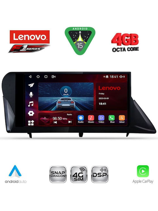 Lenovo Car Audio System for Lexus RX 2009-2014 Bluetooth USB WiFi GPS Apple CarPlay Android Auto with 9" Touch Screen