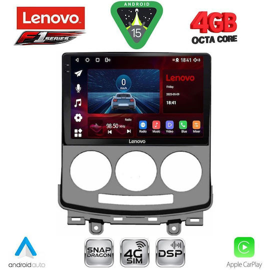 Lenovo Car Audio System for Mazda 5 2004-2010 Bluetooth USB WiFi GPS Apple CarPlay Android Auto with 9" Touch Screen