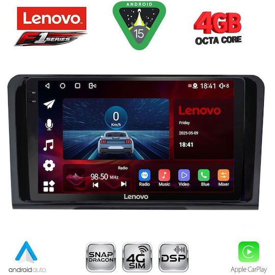 Lenovo Ηχοσύστημα Αυτοκινήτου για Mercedes-Benz ML / GL Class 2005-2011 (Bluetooth/USB/WiFi/GPS/Apple-Carplay/Android-Auto) με Οθόνη Αφής 9"