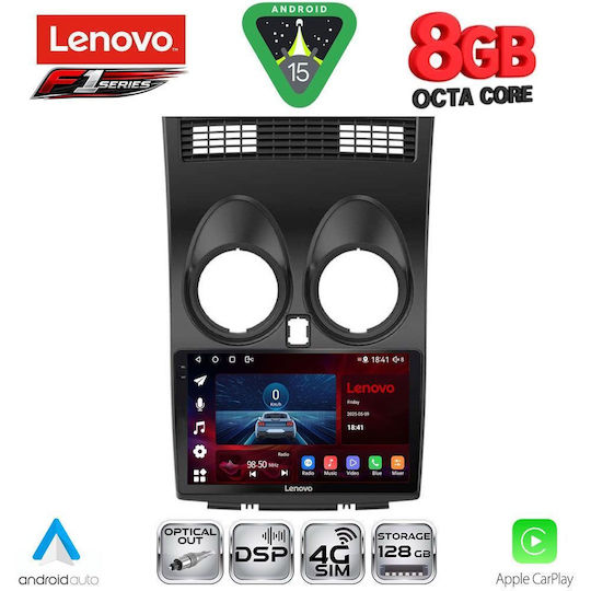 Lenovo Car Audio System for Nissan Qashqai 2007-2014 Bluetooth USB WiFi GPS Apple CarPlay Android Auto with 9" Touch Screen