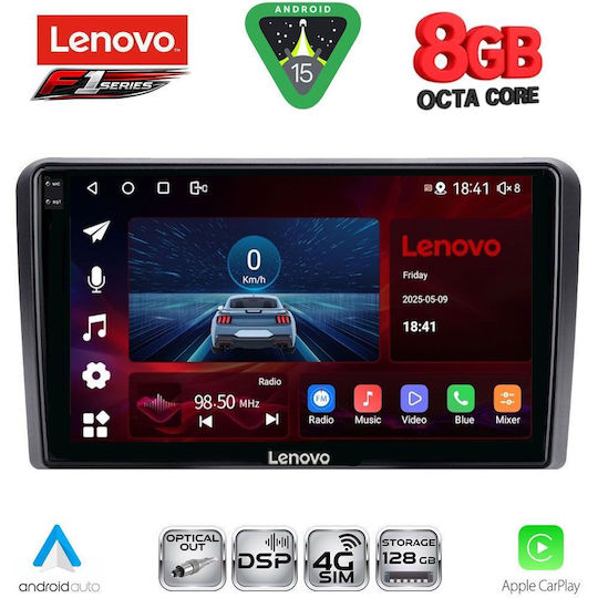 Lenovo Ηχοσύστημα Αυτοκινήτου για Opel Corsa / Meriva / Tigra / Vectra 2004-2014 (Bluetooth/USB/WiFi/GPS/Apple-Carplay/Android-Auto) με Οθόνη Αφής 9"