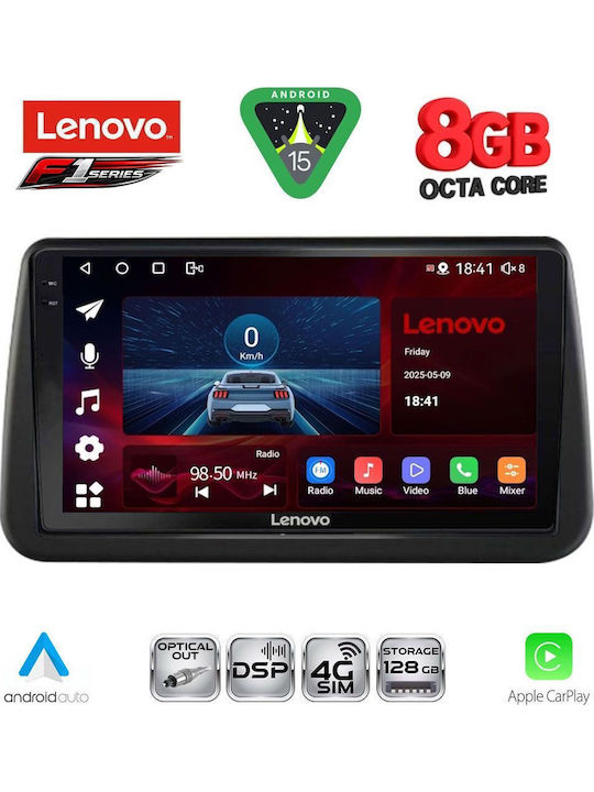 Lenovo Ηχοσύστημα Αυτοκινήτου για Opel Meriva 2010-2017 (Bluetooth/USB/WiFi/GPS/Apple-Carplay/Android-Auto) με Οθόνη Αφής 9"