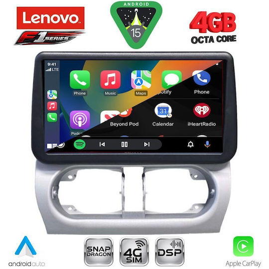 Lenovo Car Audio System for Opel Corsa / Tigra 2000-2006 (Bluetooth/USB/WiFi/GPS/Apple CarPlay/Android Auto) with 9" Touch Screen