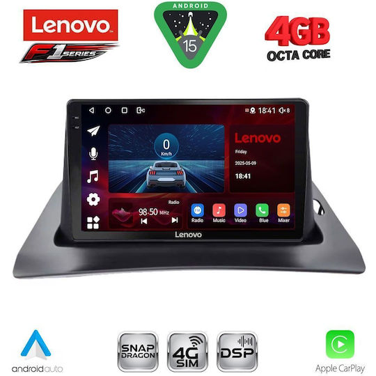 Lenovo Car Audio System for Renault Kangoo 2010-2021 (Bluetooth/USB/WiFi/GPS/Apple CarPlay/Android Auto) with 9" Touch Screen