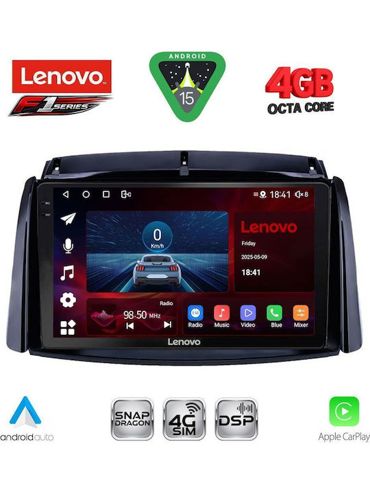 Lenovo Car Audio System for Renault Koleos 2006-2016 (Bluetooth/USB/WiFi/GPS/Apple CarPlay/Android Auto) with 9" Touch Screen