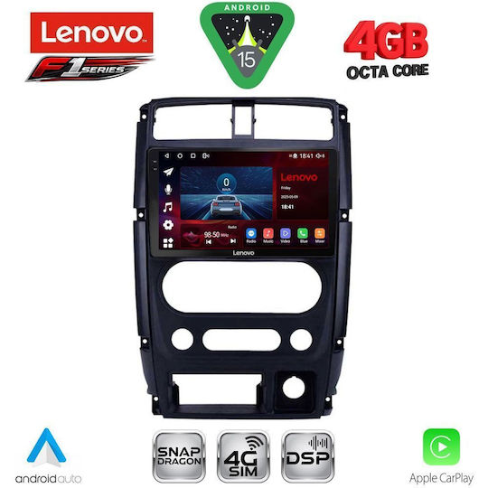Lenovo Car Audio System for Suzuki Jimny 2007-2017 (Bluetooth/USB/WiFi/GPS/Apple CarPlay/Android Auto) with 9" Touch Screen