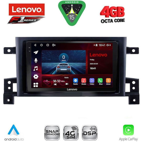 Lenovo Car Audio System for Suzuki Grand Vitara 2005-2015 (Bluetooth/USB/WiFi/GPS/Apple CarPlay/Android Auto) with 9" Touch Screen