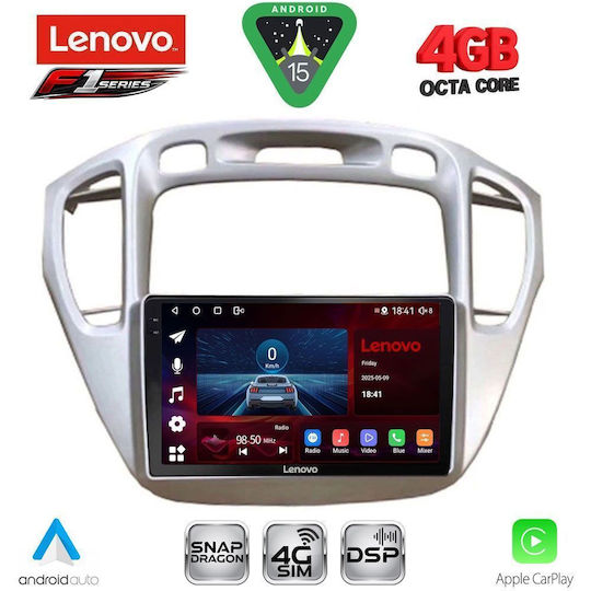 Lenovo Ηχοσύστημα Αυτοκινήτου για Toyota Highlander 2002-2009 (Bluetooth/USB/WiFi/GPS/Apple-Carplay/Android-Auto) με Οθόνη Αφής 9"