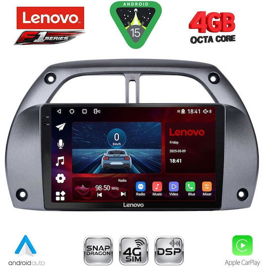 Lenovo Car Audio System for Toyota RAV 4 2000-2006 with A/C Bluetooth USB WiFi GPS Apple CarPlay Android Auto with 9" Touch Screen