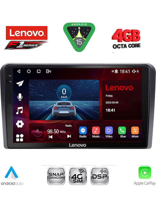 Lenovo Car Audio System for Toyota Yaris 1999-2006 Bluetooth USB WiFi GPS Apple CarPlay Android Auto with 9" Touch Screen