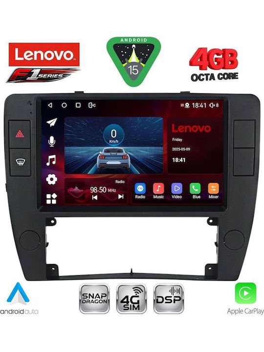 Lenovo Car Audio System for Volkswagen Passat 2000-2005 Bluetooth USB WiFi GPS Apple CarPlay Android Auto with 9" Touch Screen