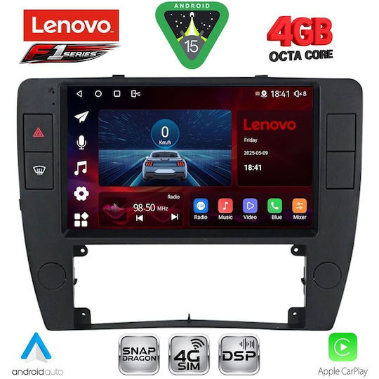 Lenovo Car Audio System for Volkswagen Passat 2000-2005 Bluetooth USB WiFi GPS Apple CarPlay Android Auto with 9" Touch Screen