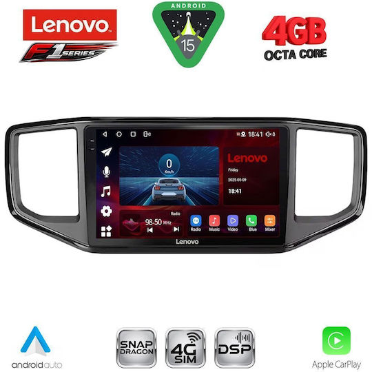 Lenovo Ηχοσύστημα Αυτοκινήτου για Volkswagen Amarok 2017-2022 (Bluetooth/USB/WiFi/GPS/Apple-Carplay/Android-Auto) με Οθόνη Αφής 9"