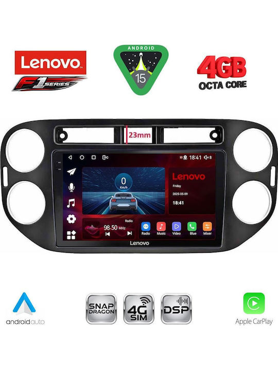 Lenovo Car Audio System for Volkswagen Tiguan 2011-2016 with Clima Bluetooth USB WiFi GPS Apple CarPlay Android Auto with 9" Touch Screen