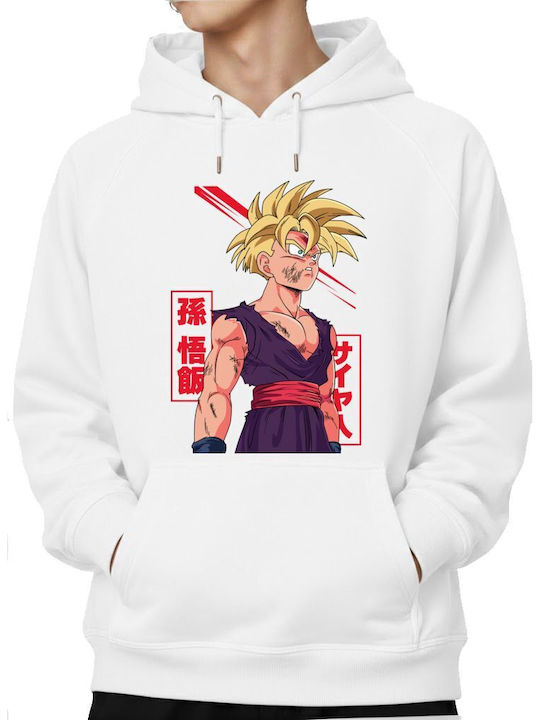 Блуза с Качулка Super Saiyan 2 Gohan Battle Dam...