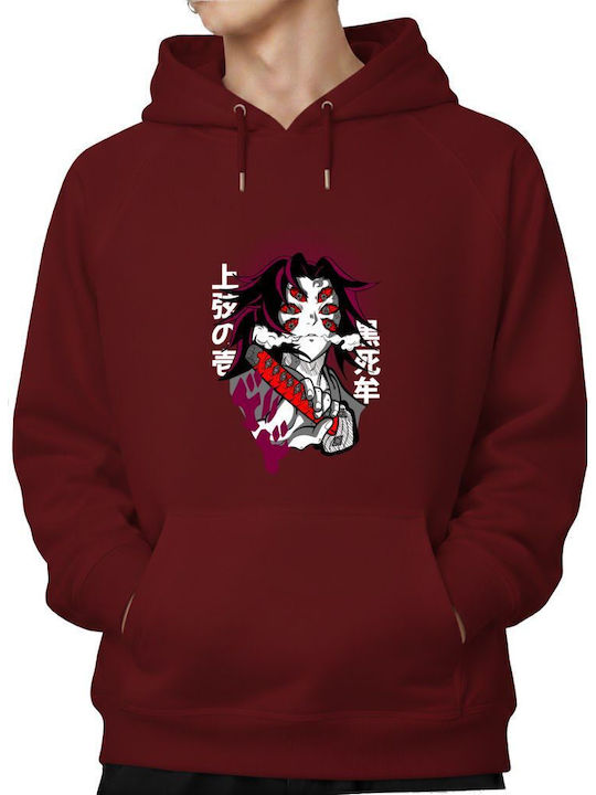 Hoodie Kokushibo Demon Slayer Pop Culture Garnet Hoodie Kokushibo Demon Slayer Pop Culture Garnet