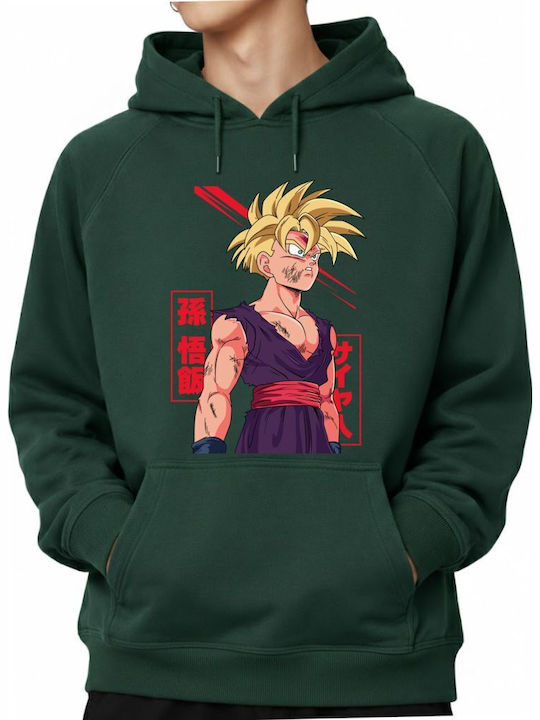 Блуза с Качулка Super Saiyan 2 Gohan Battle Dam...