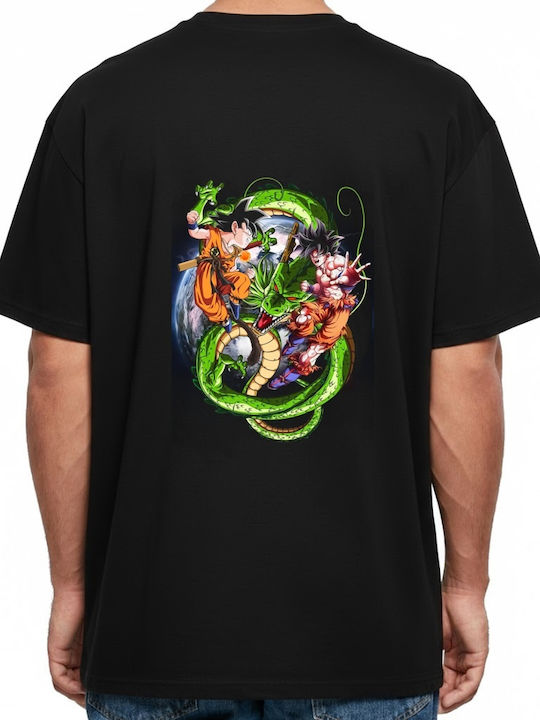 Oversized T-shirt Goku Shenron Clash Pop Culture Black