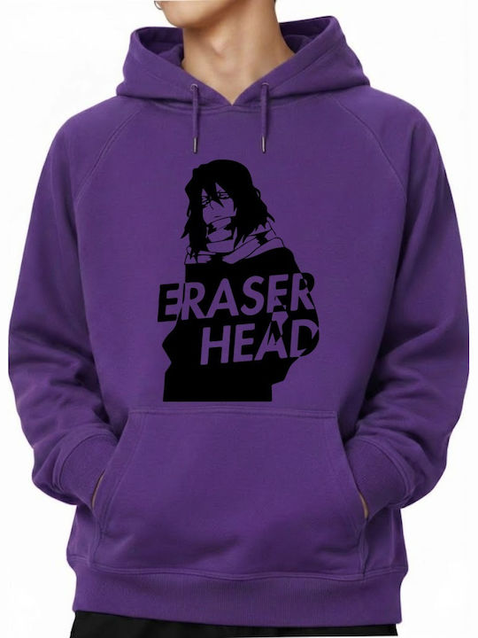 Hoodie Eraser Head Aizawa Shota Silhouette Pop Culture Purple Hoodie Eraser Head Aizawa Shota Silhouette Pop Culture Purple