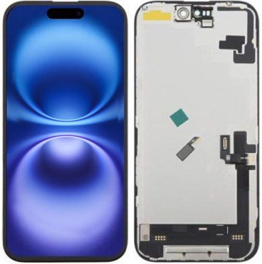 OLED Екран Dd Soft-oled със Сензорен Механизъм за iPhone 16 (Черен)