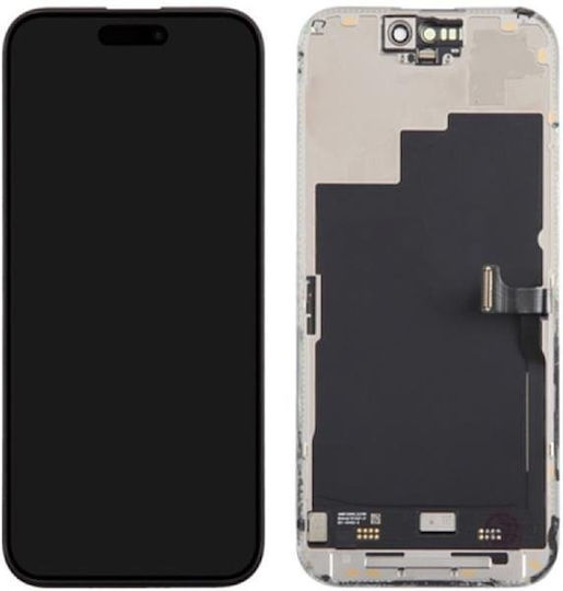 OLED Ersatzbildschirm Gx Soft mit Touch-Mechanismus für iPhone 15 Pro Max Schwarz