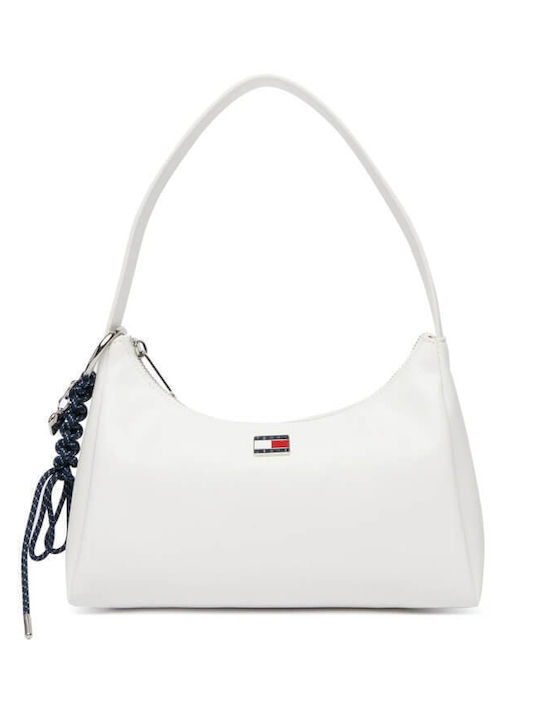 Tommy Hilfiger Γυναικεία Τσάντα Ώμου Εκρού