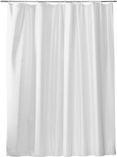 Valneo Shower Curtain Fabric 180x200cm White