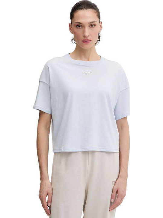 DKNY Графика Графика Дамска Тениска Светлосин
