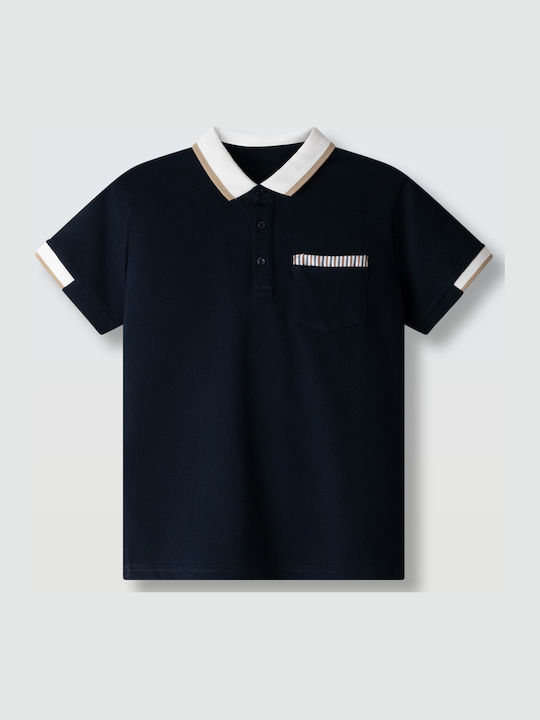Hashtag Kinderoberteile Polo Kurzärmelig Dunkel...