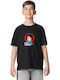 Kinderoberteile T-Shirt Schwarz Kamado Tanjiro Illustration