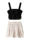 Kids Set with Shorts Summer 2pcs Black and White