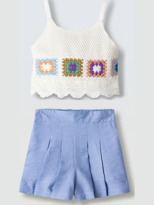Evita Kids Set with Light Blue Shorts 2 Pieces