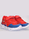 Spiderman Παιδικά Sneakers με Φωτάκια Κόκκινα