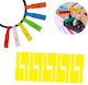 Set Waterproof Self-Adhesive Cable Organization Labels 10pcs 8.4x2.6x1.4cm Yellow
