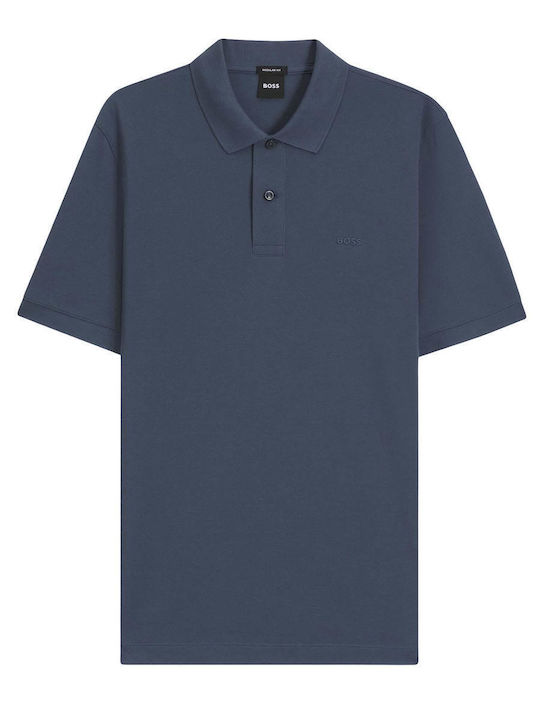 Boss Pallas Polo Blouse Blue