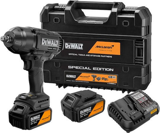 DEWALT McLaren DCF99MP2T Brushless Μπουλονόκλειδο Μπαταρίας 18V 2x5Ah με Υποδοχή 1/2"