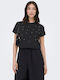 Women's Blouse Short Sleeve Black