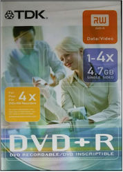 TDK Εγγράψιμο DVD-R 4.7GB 1τμχ TDK Εγγράψιμο DVD-R 4.7GB 1τμχ