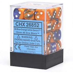 Chessex Gemini 12mm D6 Dice Blocks Pips Dice Bl...